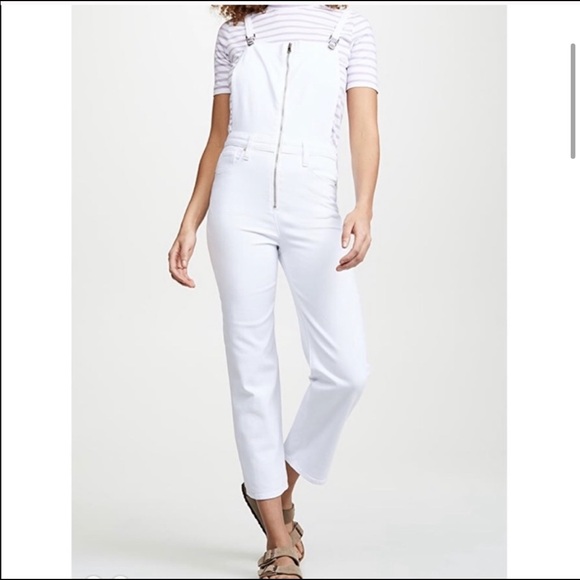 NWT Hudson Avalon Overalls White Size: 31 - Picture 2 of 6